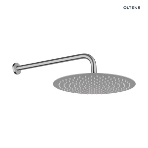 Oltens Vindel Lagan deszczownica 30 cm okrągła z ramieniem ściennym nikiel 36012910
