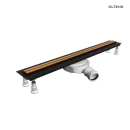 Oltens Langan Slim odpływ prysznicowy liniowy 90 cm miedź połysk/miedź szczotkowana 30012610