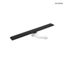 Oltens Langan 60 uniwersalny 2w1 odpływ prysznicowy liniowy 60 cm z kołnierzem czarny mat 30005300