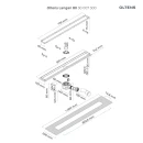 Oltens Langan 80 uniwersalny 2w1 odpływ prysznicowy liniowy 80 cm z kołnierzem czarny mat 30007300 - rysunek techniczny