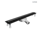 Oltens Langan Slim odpływ prysznicowy liniowy 70 cm grafit połysk/grafit szczotkowany 30010400