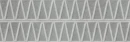 Szara płytka ścienna Marazzi Slow Wall 3D Hay Cromo 40x120 cm MPC7 z białej gliny. Matowa powierzchnia z wyraźnym, geometrycznym wzorem trójkątów tworzy efekt trójwymiarowości. Nowoczesna dekoracja imitująca beton, idealna do łazienek w formacie 40x120 cm