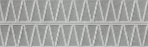 Marazzi Slow Wall 3D Hay Cromo 40x120 MPC7 szara dekoracyjna płytka ścienna betonowa z trojkątnym wzorem geometrycznym 