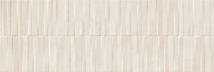 Marazzi Slow Wall 3D Dash Pomice 40x120 MPCC biała matowa płytka ścienna trójwymiarowa