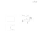 Oltens Gide (S) uchwyt prysznicowy chrom 37400100 - rysunek techniczny