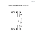 Oltens Ronneby wąż prysznicowy 125 cm chrom 37200100 - rysunek techniczny