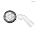 Oltens Pite Turbo syfon do brodzika 90 mm bez pokrywy z metalową flanszą 08004000
