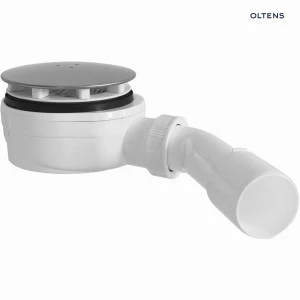 Oltens Pite Turbo Slim syfon do brodzika 90 mm plastikowy niski chrom 08002000