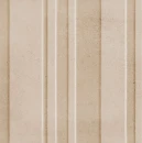 Beżowa płytka strukturalna Marazzi ArtCraft Calce Struttura 3D Bande 20x20 cm MGUF. Kwadratowy gres o trójwymiarowej powierzchni z pionowymi pasami w ciepłym odcieniu piaskowym. Matowe wykończenie z subtelną ziarnistością imitującą rzemieślniczą ceramikę.