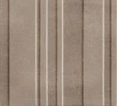 Szara płytka strukturalna Marazzi ArtCraft Argilla Struttura 3D Bande 20x20 cm MGUS. Powierzchnia z pionowymi, trójwymiarowymi pasami o efekcie surowej gliny w ziemistym odcieniu argilla.