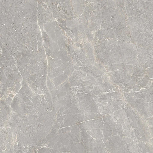 Gres Peronda Alchemy Iron NT 120x120 w głębokim, szarym kolorze. Powierzchnia łącząca estetykę kamienia i betonu z wyraźnym, jasnym użyleniem tworzy surową, a zarazem elegancką bazę. Idealnie pasuje do nowoczesnych, industrialnych i loftowych przestrzeni.