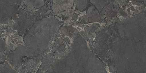 Płytka gresowa, podłogowa imitująca kamień w grafitowym kolorze, wykończenie powierzchni matowe, Emil/Provenza Unique Intensity Cobblestone Black Naturale 60x120 EML4