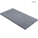 Oltens Bergytan brodzik 140x70 cm prostokątny RockSurface szary beton 15105700