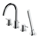 Bateria wannowo-prysznicowa nawannowa 4-otworowa Omnires Y chrom połysk Y1232CR