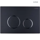 Oltens Lule przycisk spłukujący do WC czarny mat/chrom/czarny mat 57102300
