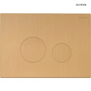 Oltens Lule przycisk spłukujący do WC złoto szczotkowane 57102810