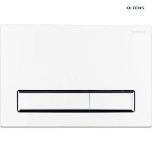 Oltens Torne przycisk spłukujący do WC biały/chrom/biały 57103000