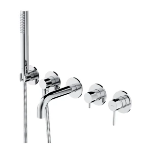 Omnires Y bateria wannowa podtynkowa 5-otworowa chrom połysk Y1237-1SCR