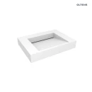 Zestaw Oltens Lun szafka podumywalkowa 60 cm z umywalką Stila LavaForm czarny mat/biały mat 68797300 - umywalka