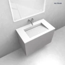 Oltens zestaw Lun szafka podumywalkowa 80 cm z umywalką Stila LavaForm kaszmir/biały mat 68761900