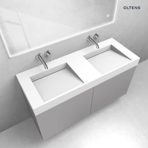 Oltens zestaw Lun szafka podumywalkowa 120 cm z umywalką Stila LavaForm kaszmir/biały mat 68803900