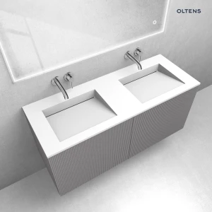 Oltens zestaw Lun szafka podumywalkowa 120 cm z umywalką Stila LavaForm kaszmir/biały mat 68757900