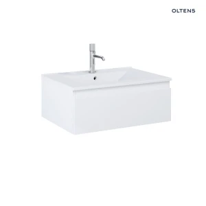Oltens Vernal umywalka z szafką 60 cm biały połysk 68020000