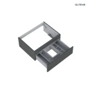 Oltens Vernal umywalka z szafką 60 cm biały/grafit mat 68004400 - szafka