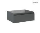 Oltens Vernal umywalka z szafką 60 cm biały/grafit mat 68004400 - szafka
