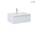 Oltens Vernal umywalka z szafką 60 cm biały/szary mat 68004700
