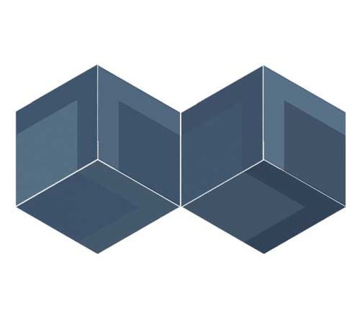 WOW Flow Diamond Decor Blue 14x24 117358 płytka gresowa