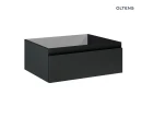 Oltens Vernal umywalka z szafką 60 cm biały/czarny mat 68004300 - szafka