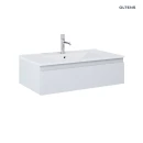 Oltens Vernal umywalka z szafką 80 cm biały/szary mat 68006700