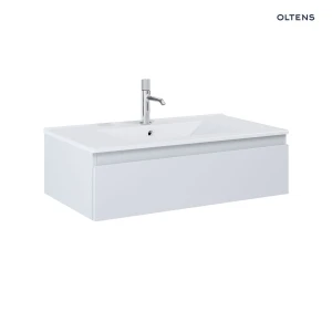 Oltens Vernal umywalka z szafką 80 cm biały/szary mat 68006700
