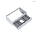 Oltens Vernal umywalka z szafką 80 cm biały/szary mat 68006700 - szafka