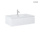 Oltens Vernal umywalka z szafką 80 cm biały połysk 68006000