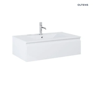 Oltens Vernal umywalka z szafką 80 cm biały połysk 68006000