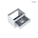 Oltens Vernal umywalka z szafką 60 cm szary mat 68000700 - szafka