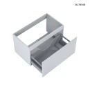 Oltens Vernal umywalka z szafką 80 cm biały/szary mat 68014700 - szafka