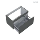 Oltens Vernal umywalka z szafką 80 cm biały/grafit mat 68014400 - szafka