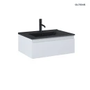 Oltens Vernal umywalka z szafką 60 cm czarny mat/szary mat 68005700