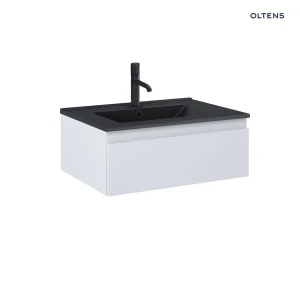 Oltens Vernal umywalka z szafką 60 cm czarny mat/szary mat 68005700