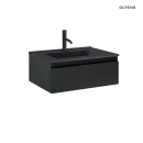 Oltens Vernal umywalka z szafką 60 cm czarny mat 68005300