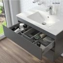 Oltens Vernal umywalka z szafką 80 cm grafit mat 68001400 - szafka