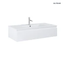 Oltens Vernal umywalka z szafką 100 cm biały połysk 68008000