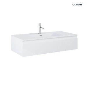 Oltens Vernal umywalka z szafką 100 cm biały połysk 68008000