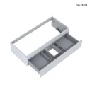 Oltens Vernal umywalka z szafką 100 cm biały połysk/szary mat 68008700 - szafka