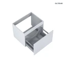 Oltens Vernal umywalka z szafką 60 cm czarny mat/szary mat 68013700 - szafka