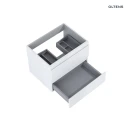 Oltens Vernal umywalka z szafką 60 cm czarny mat/biały połysk 68036000 - szafka