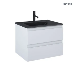 Oltens Vernal umywalka z szafką 60 cm czarny mat/szary mat 68036700